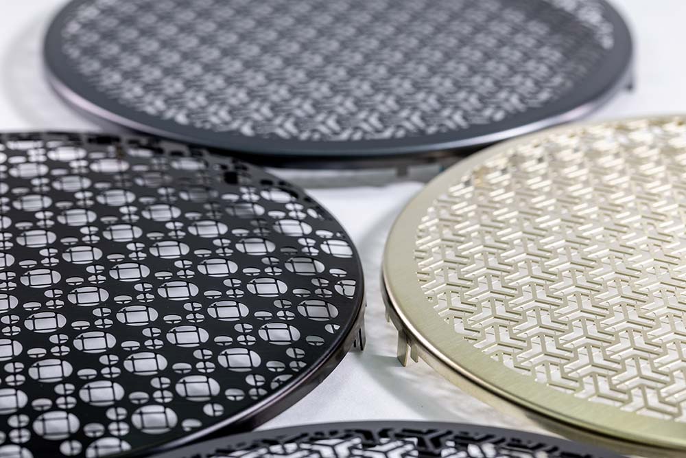 speaker grilles coated